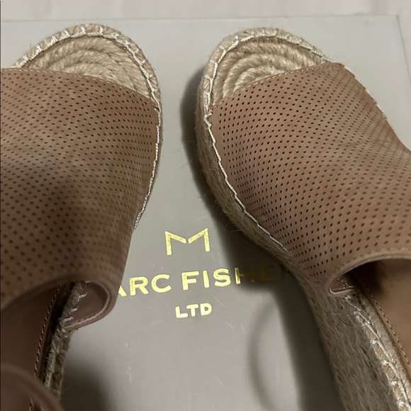 Marc Fisher Cork Screw Wedge Heel Sandals - Picture 7 of 13